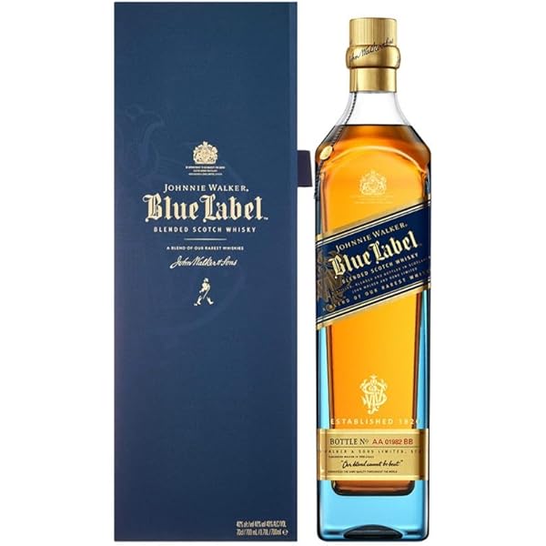 【レア希少】Johnnie Walker Blue Label 43% JOHNNIE WALKER BLUE LABEL 1990S 75CL 43% - Rhum & Whisky